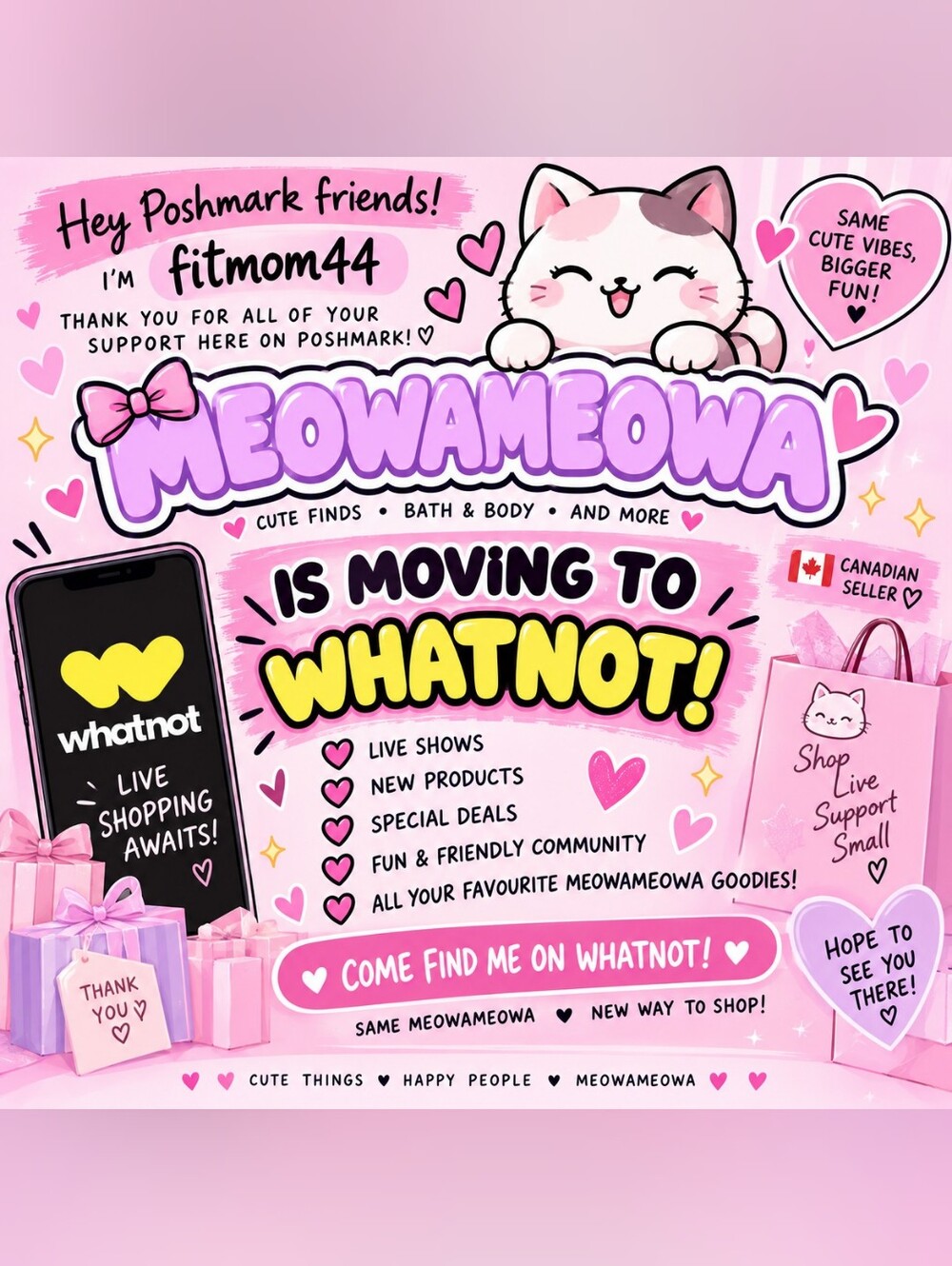 🎀 fitmom44 IS MOVING TO WHATNOT! 🎀